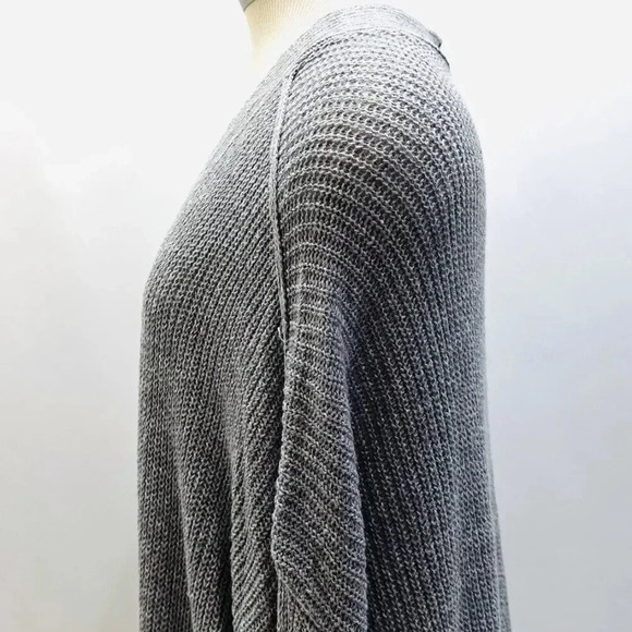 NWT SONOMA Women Long Sleeve Open Front Knit Gray Long Cardigan Sweater Size 3X - Picture 8 of 12